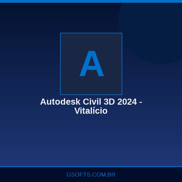 Autodesk Civil 3D 2024 - Vitalício