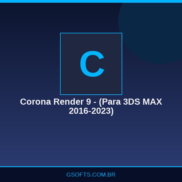 Corona Render 9 - (Para 3DS MAX 2016-2023)